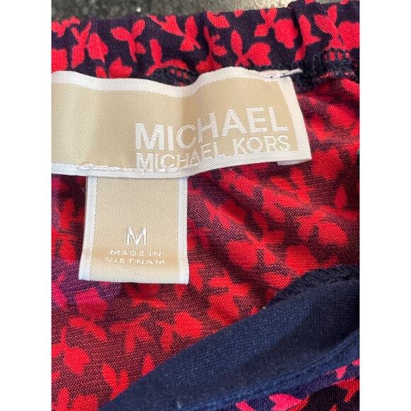 Michael Kors Pink and Navy patterned sleeveless shift dress M - Picture 4 of 8